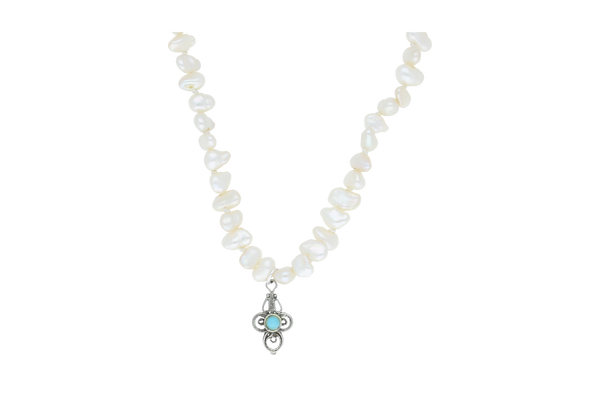 Süßwasserperlencollier • 925 Silber
