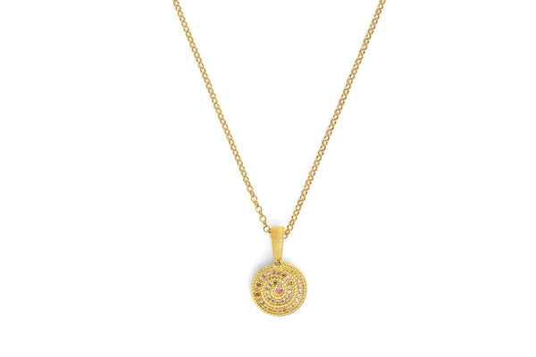 Bernd Wolf 925er Silber-Collier • Spiralba • Turmalin