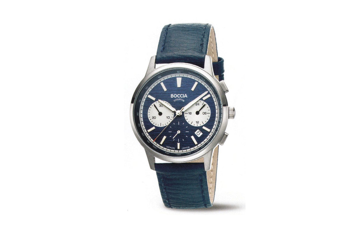 Boccia Titan Herrenuhr Chronograph • 3734-02