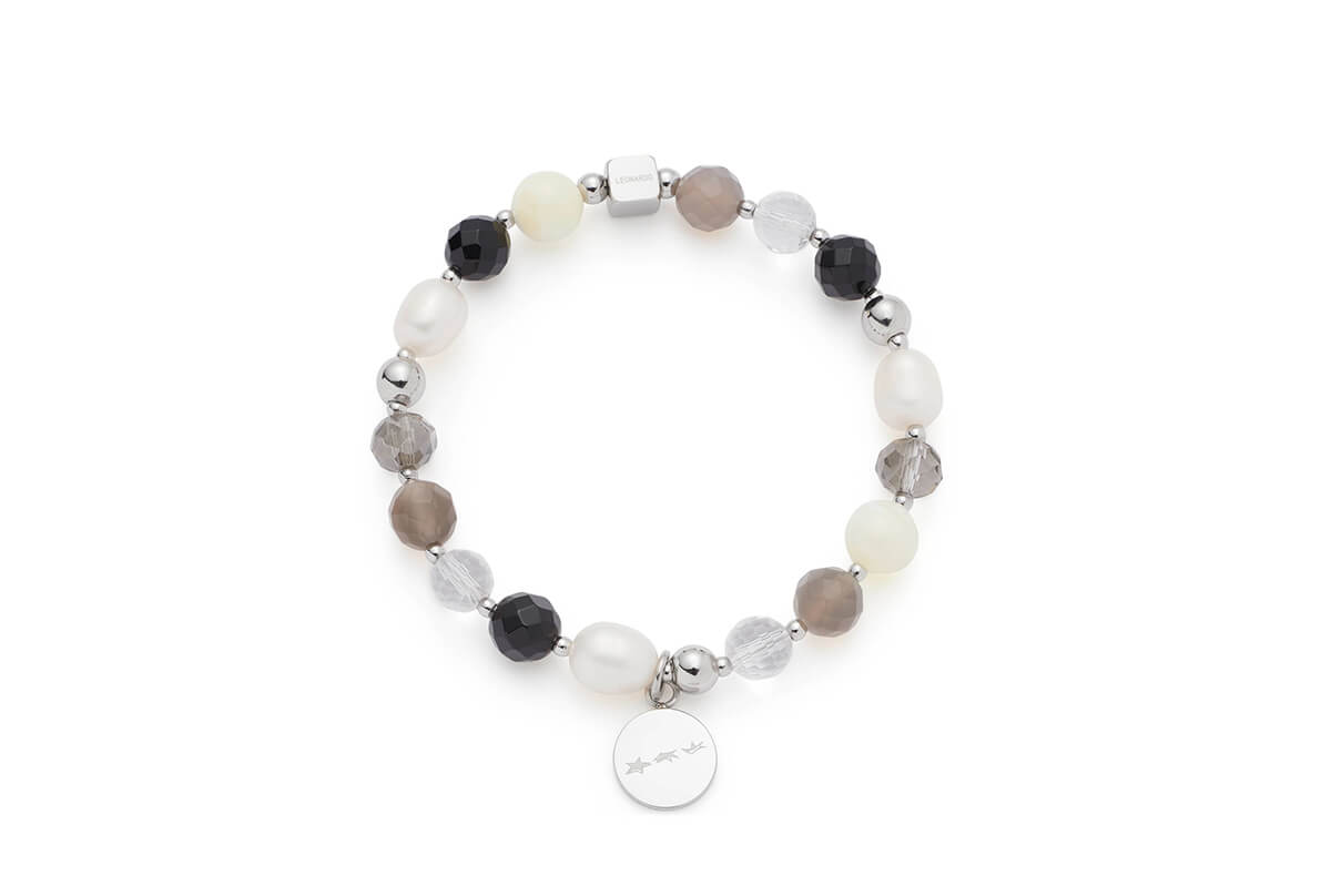 Leonardo Armband silber/grau Hope • 025933