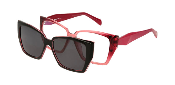 Solano by Sunlife Brille CL 90231 E mit Magnet Sonnenclip · Schwarz