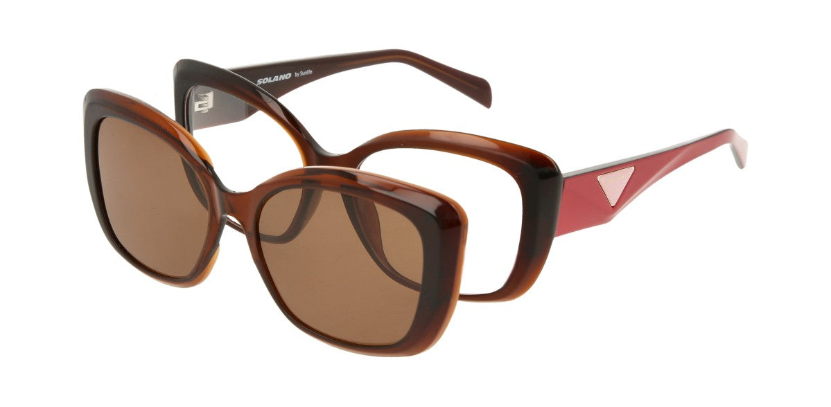 Solano by Sunlife Brille CL 90233 F mit Magnet Sonnenclip