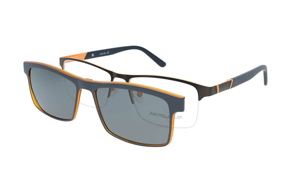 Arctic Clip Halbrandbrille APM1005 C1 mit polarisiertem Magnet Sonnenclip
