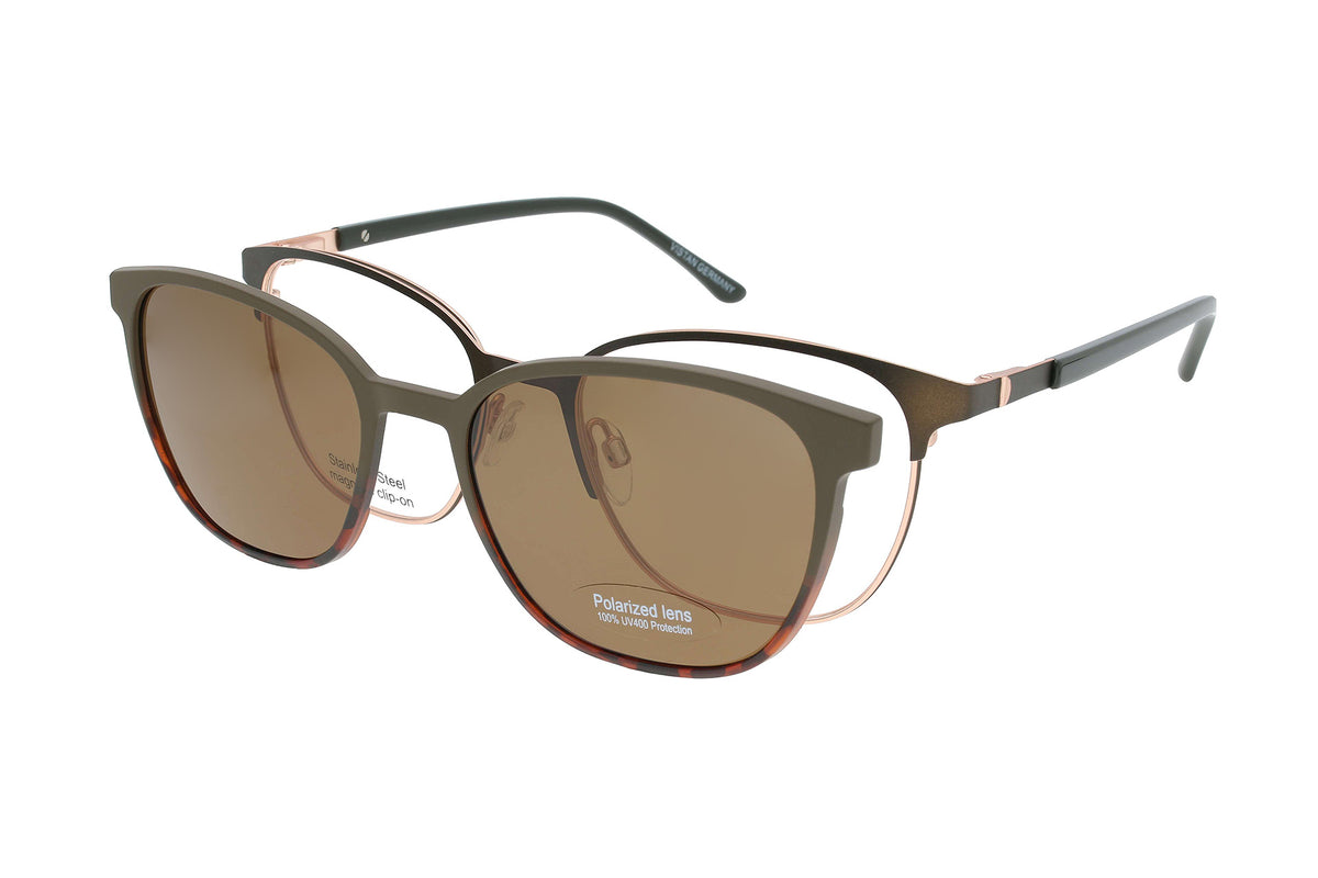 Vistan Brille mit polarisiertem Magnet Sonnenclip • 3022-3