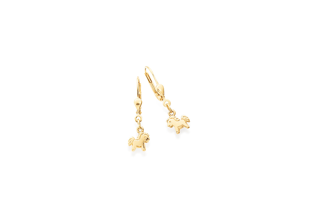 Palido Ohrhänger Pferd • 333 Gold
