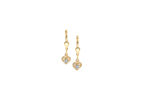 Palido Ohrhänger Herz • 333 Gold • Zirkonia