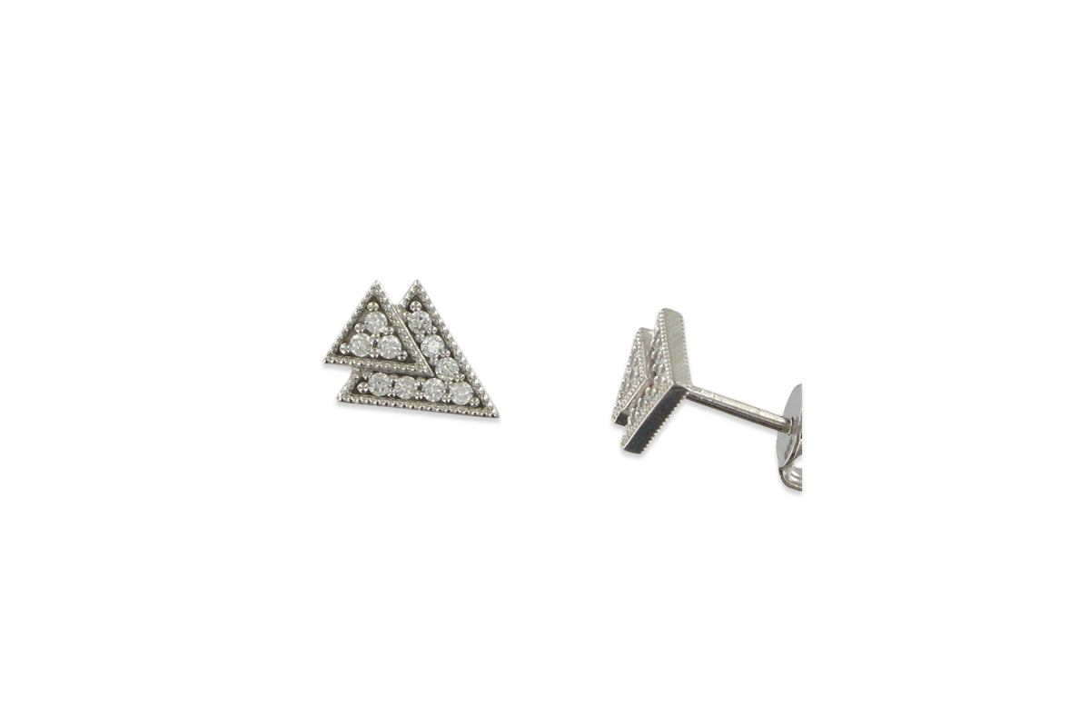 Palido Ohrstecker • 333 Weißgold • Zirkonia