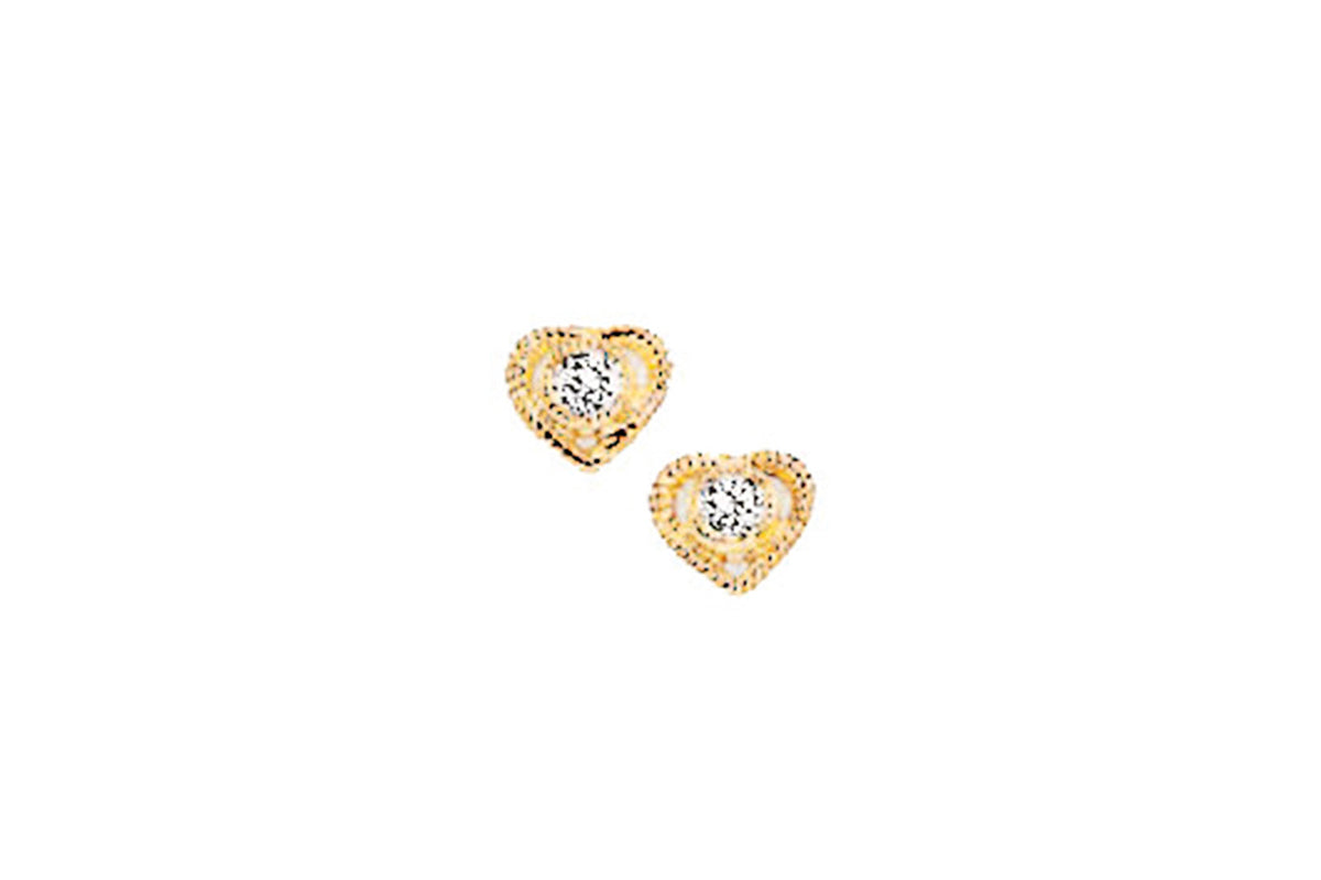 Palido Ohrstecker Herz • 333 Gold • Zirkonia