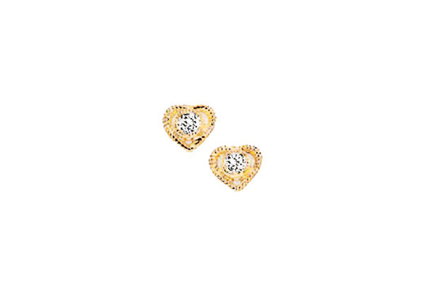Palido Ohrstecker Herz • 333 Gold • Zirkonia