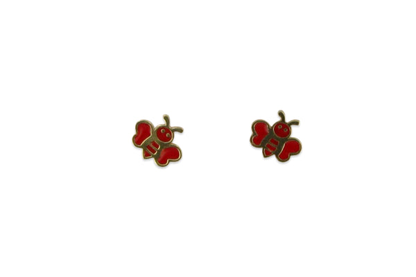 Palido Ohrstecker Biene • 333 Gold • Emaille
