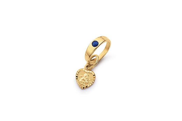 Palido Taufring Anhänger • 333 Gold • Saphir