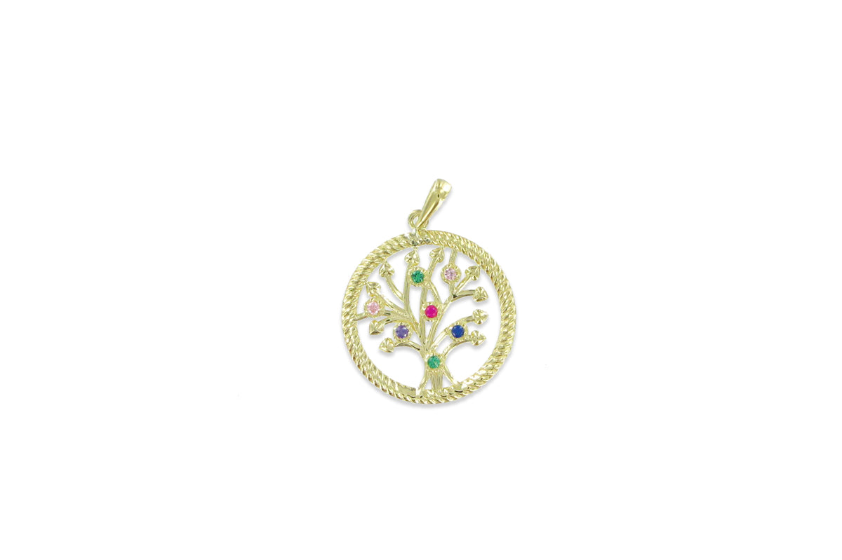 Palido Anhänger Lebensbaum • 333 Gold • Zirkonia