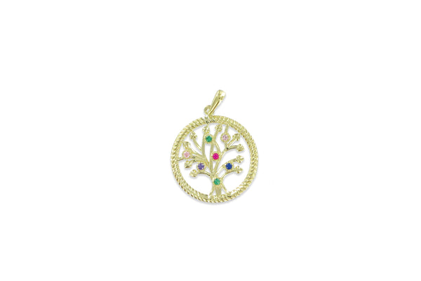 Palido Anhänger Lebensbaum • 333 Gold • Zirkonia