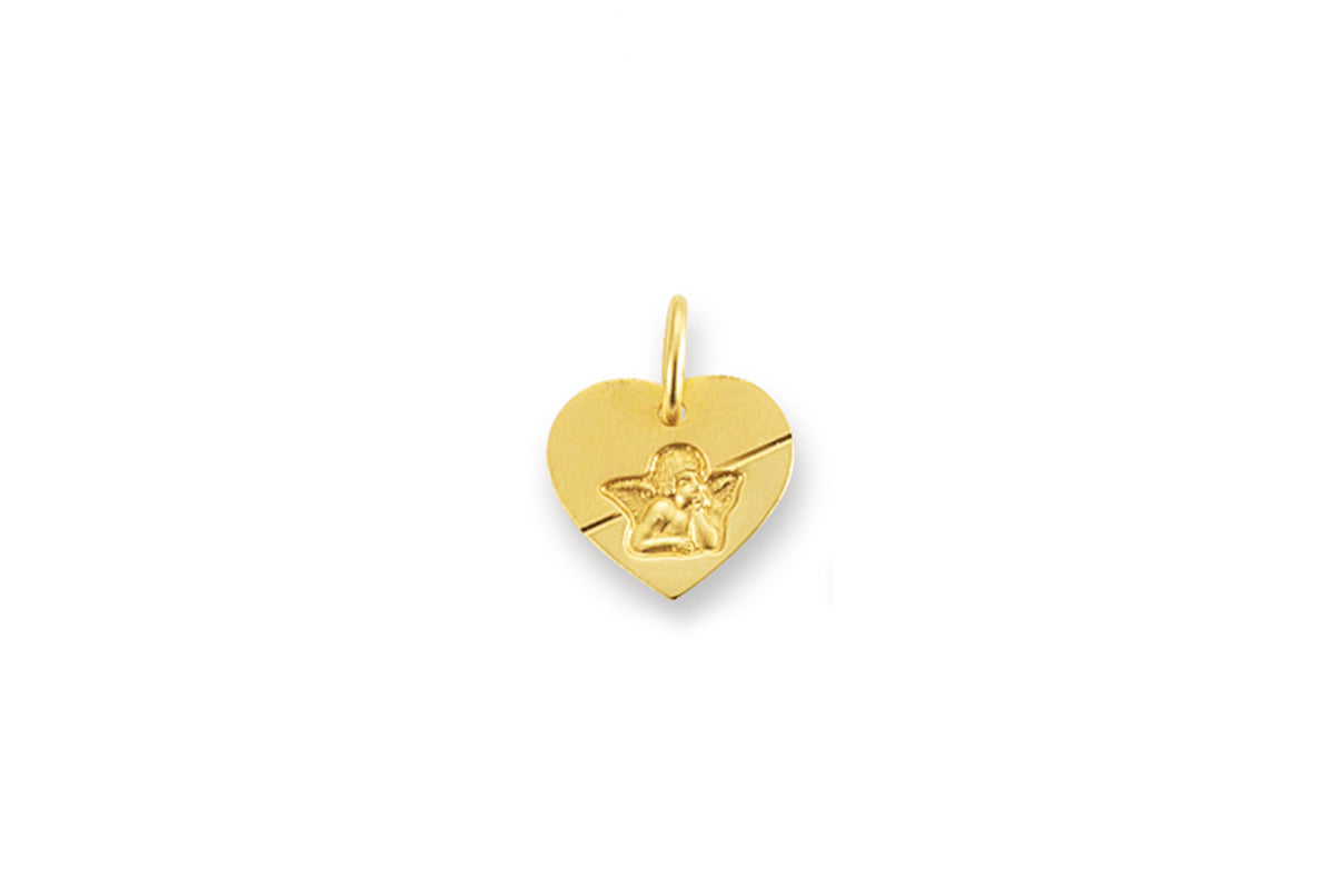 Palido Schutzengel Anhänger Herzform • 333 Gold