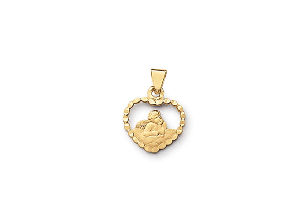 Palido Schutzengel Anhänger Herzform • 333 Gold