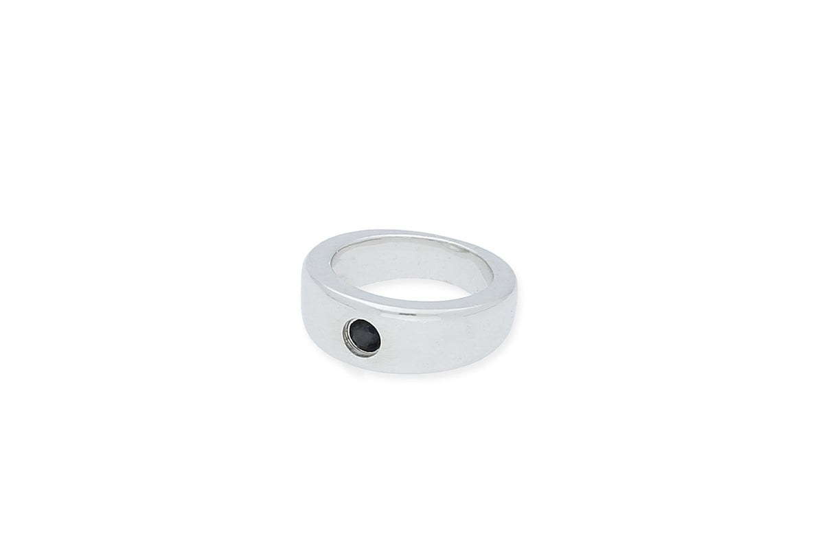 Taufring Anhänger • 925 Silber • Safir