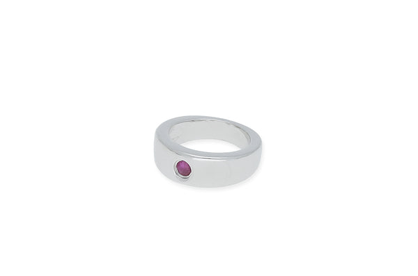 Taufring Anhänger • 925 Silber • Rubin