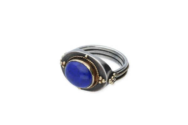 Ring • 585 Gold • 925 Silber • Lapislazuli