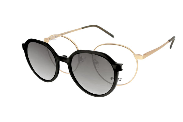 ECO Brille Clover MGLD mit Magnet-Sonnenclip MBGD · Gold