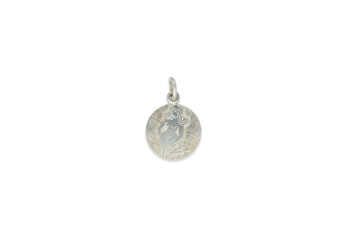 Sternzeichen Jungfrau ♍ Anhänger rund • 925 Silber