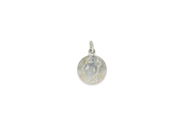 Sternzeichen Jungfrau ♍ Anhänger rund • 925 Silber