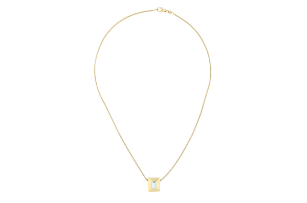 Kette mit Anhänger • 585 Gold • Topas