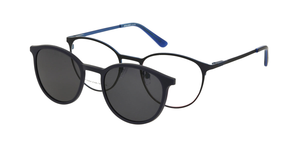 Solano Brille CL50062 C mit polarisiertem Magnet Sonnenclip
