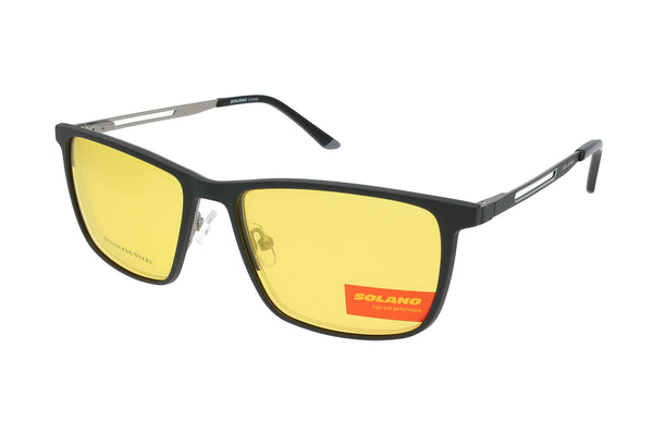 Spar-Set: Solano Halbrand Brille CL 10266 mit DREI polarisierten Magnet Sonnenclips