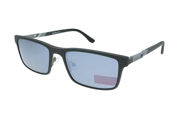 Spar-Set: Solano Halbrand Brille CL 10265 mit DREI polarisierten Magnet Sonnenclips