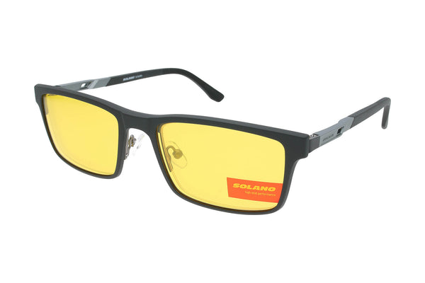 Spar-Set: Solano Halbrand Brille CL 10265 mit DREI polarisierten Magnet Sonnenclips