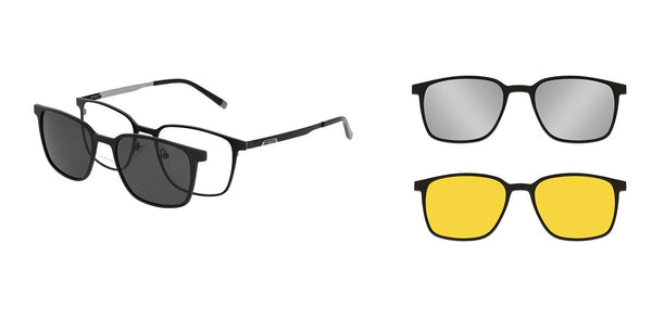 Spar-Set: Solano Brille CL10271 mit DREI polarisierten Magnet Sonnenclips