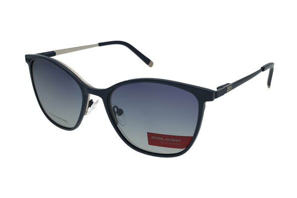 Spar-Set: Solano Halbrand Brille CL10273 mit DREI polarisierten Magnet Sonnenclips
