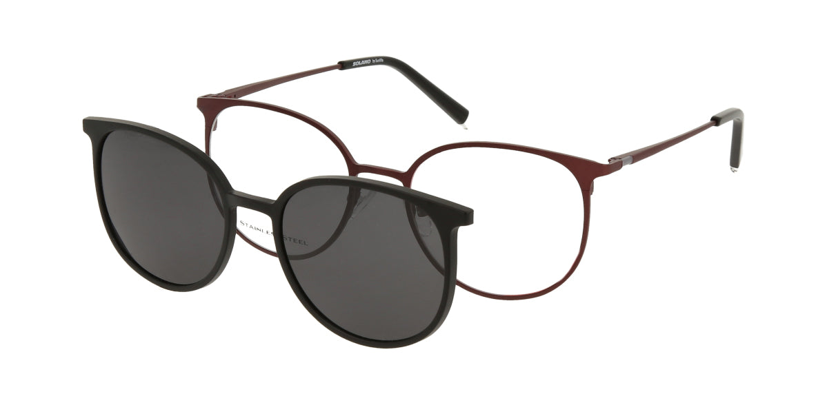Solano Brille CL10210 D mit polarisiertem Magnet Sonnenclip