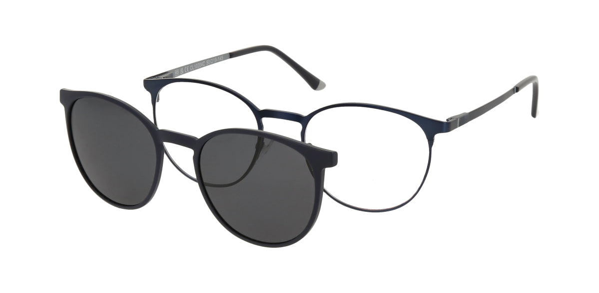 Solano Brille CL10204 C mit polarisiertem Magnet Sonnenclip · Schwarz