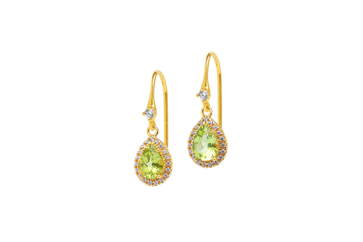 Bernd Wolf Ohrhänger Marina • 925er Silber • Peridot