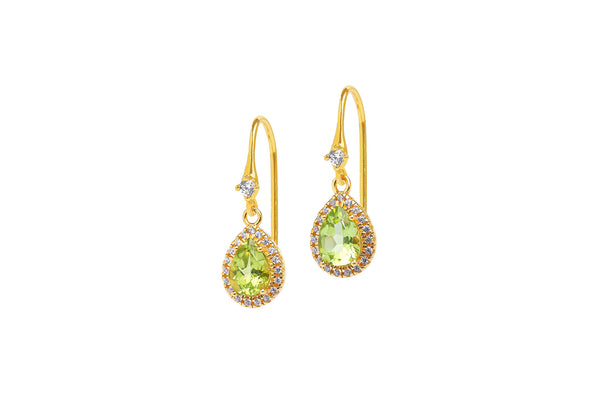 Bernd Wolf Ohrhänger Marina • 925er Silber • Peridot