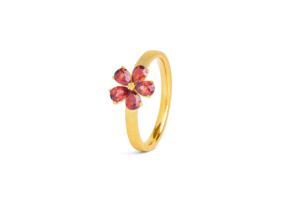 Bernd Wolf Ring Marga • 925er Silber • Granat