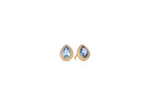 Bernd Wolf Ohrstecker Marielle • 925er Silber • Topas