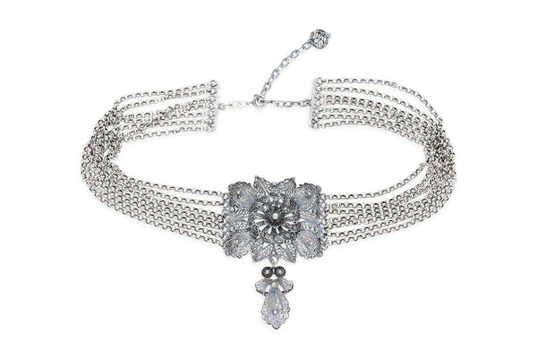 Antikes Collier • Alpacca