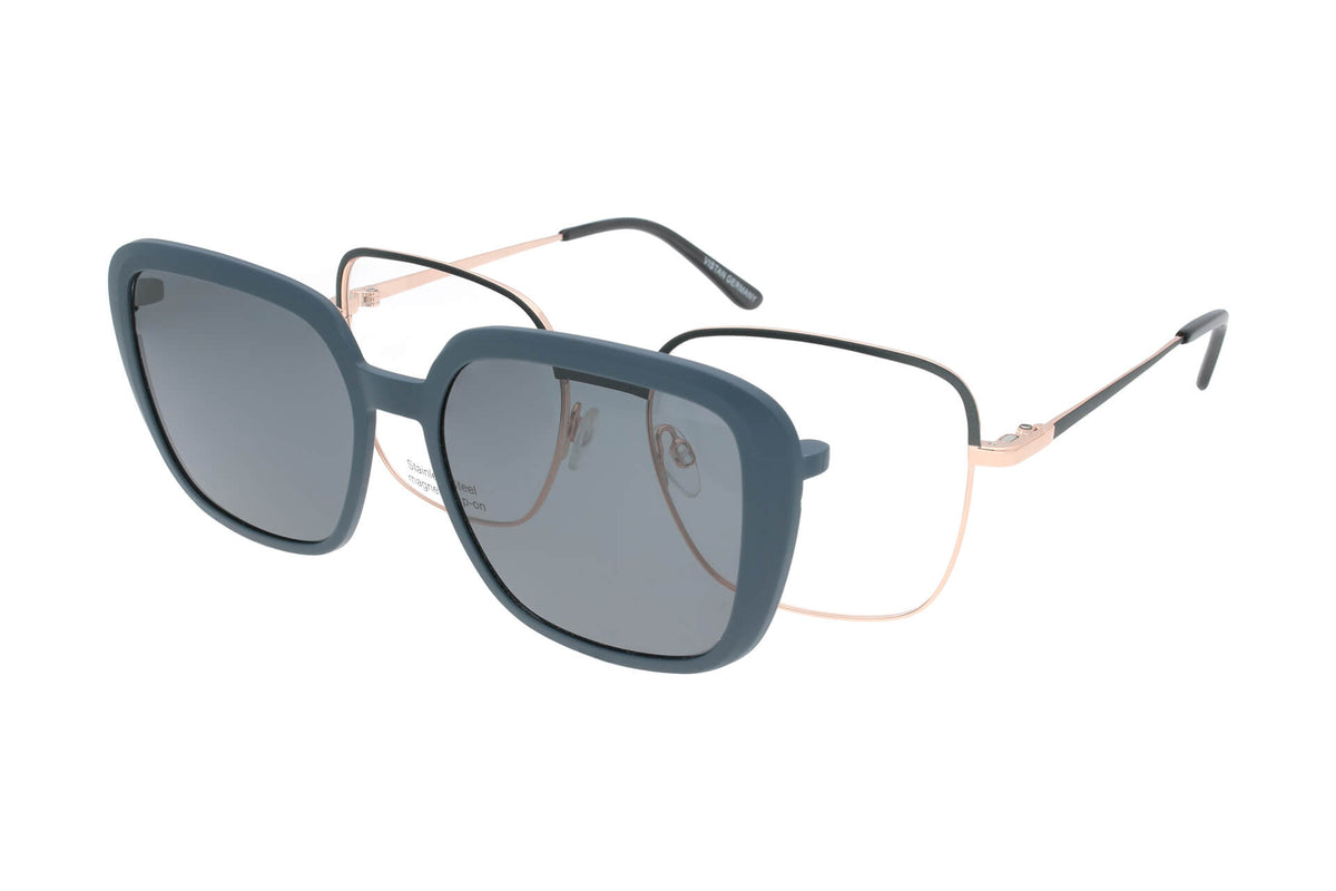 Vistan Brille mit polarisiertem Magnet Sonnenclip • 3112-1
