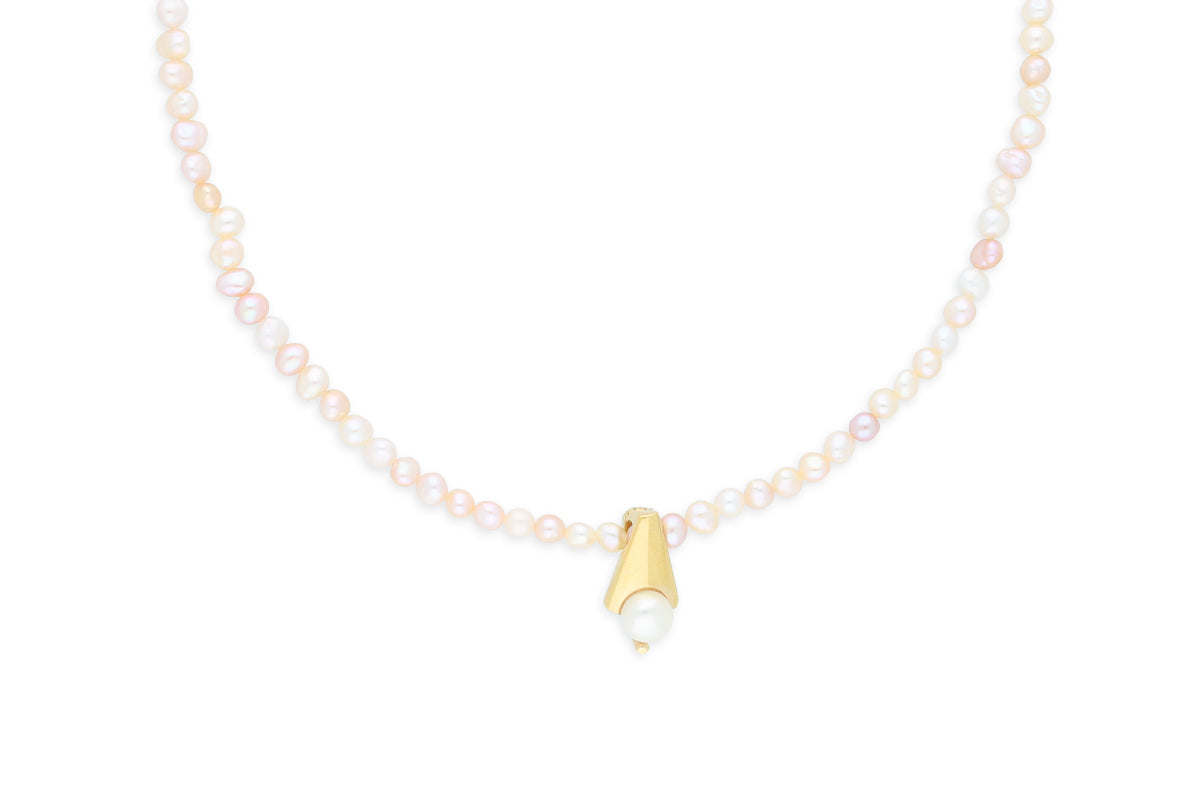 Süßwasserperlencollier • 333 Gold