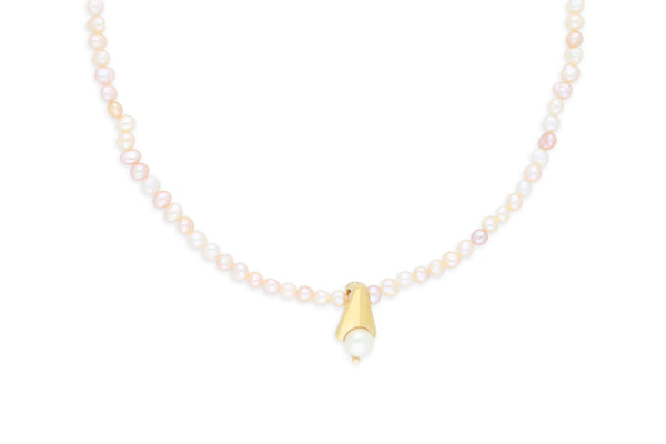 Süßwasserperlencollier • 333 Gold