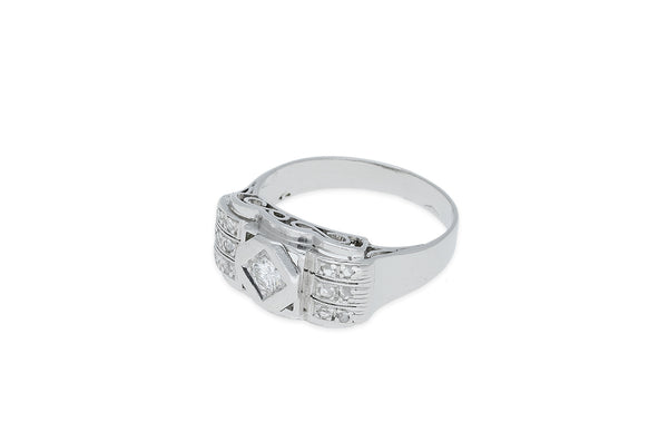 Ring • 585 Weißgold • Diamanten