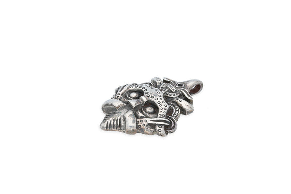 Wikinger Anhänger • Maskenmotiv • 925 Silber