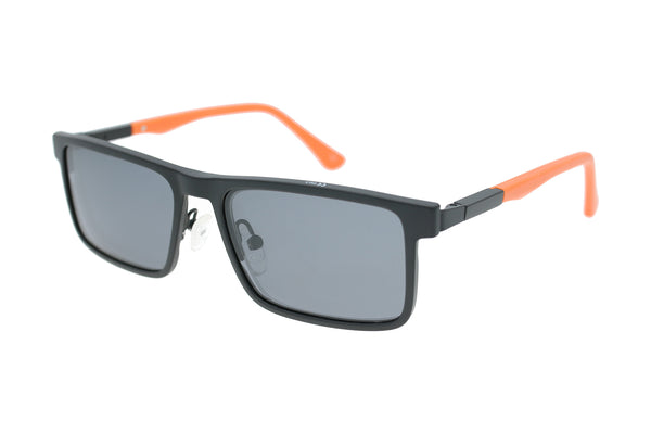 Spar-Set: Arctic Clip Halbrand Brille x205 C1 mit 2 polarisierten Sonnenclip