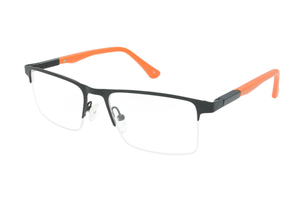 Spar-Set: Arctic Clip Halbrand Brille x205 C1 mit 2 polarisierten Sonnenclip