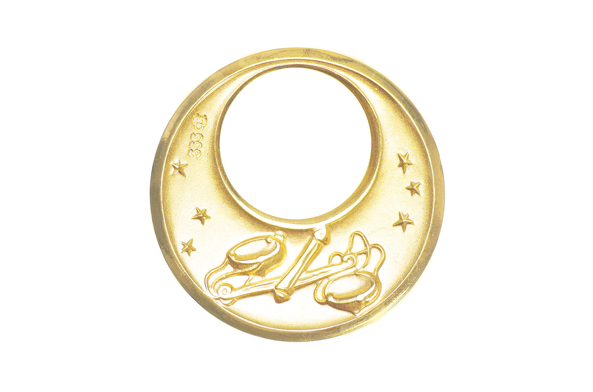 Sternzeichen Waage ♎ Anhänger Mond • 333 Gold