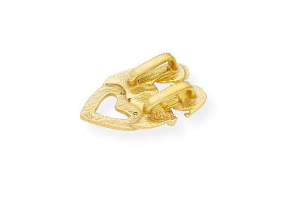 Sternzeichen Zwillinge ♊ Anhänger Herz • 333 Gold • Diamanten