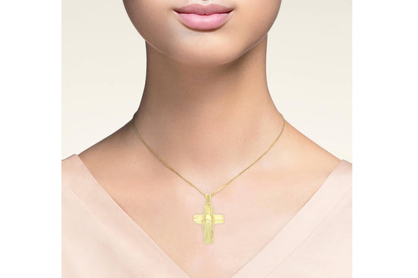 Kreuz Anhänger • 585er Gold