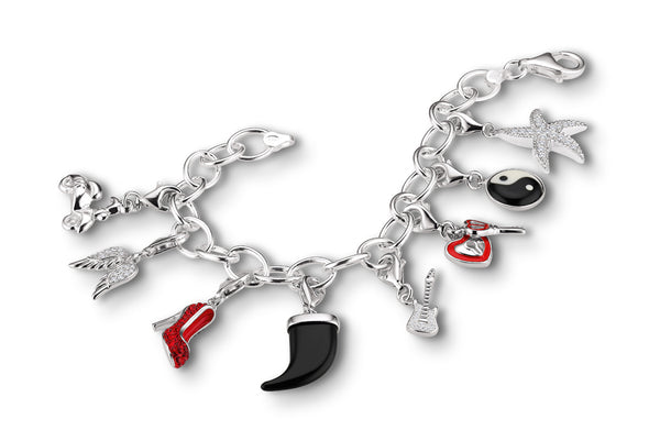 Anhänger 925 Silber vergoldet Charm Lila - Beispiel
